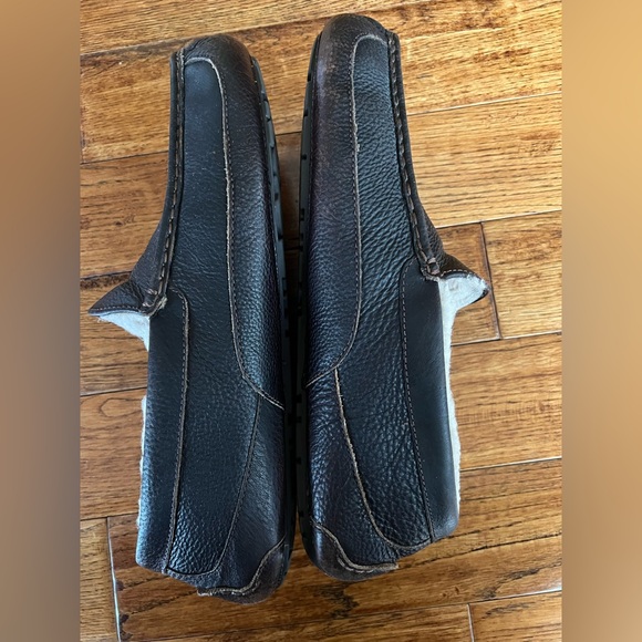 UGG Men's Ascot Loafer Slipper Leather Upper Brown Size 13 EE (Extra Wide) - Picture 5 of 14